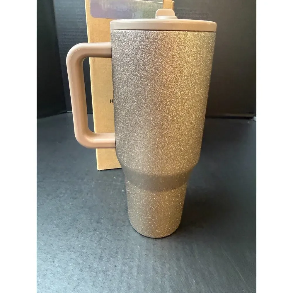 Hydrojug MIST 32oz NWT Birthday Gold Glitter Shimmer Tumbler Limited Edition